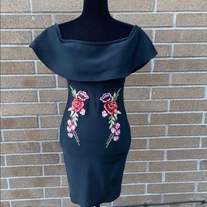 Off the shoulder midi dress